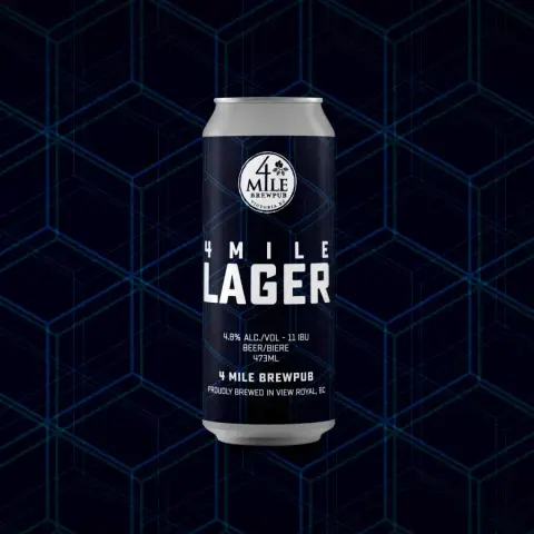Can of 4 Mile Lager