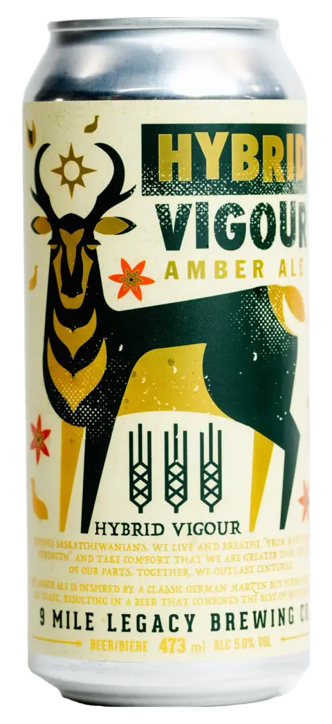 Hybrid Vigour amber ale can