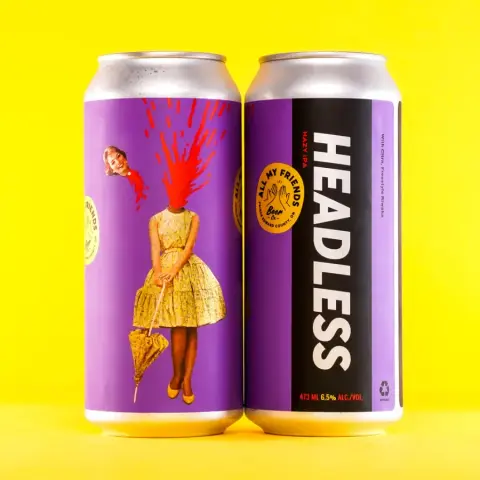 Headless hazy IPA can