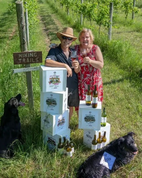 The Alton Farms vineyard