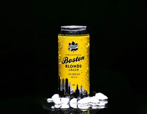 Boston Blonde Lager can
