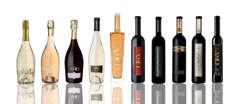 AMO Estate Winery wine bottles