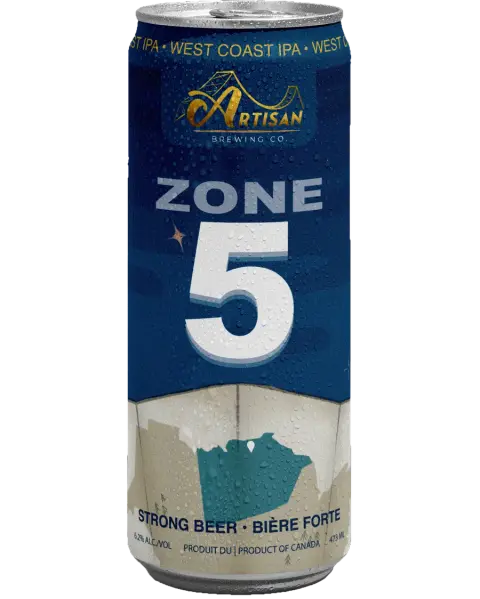 Artisan Brewing Zone 5 West Coast IPA label