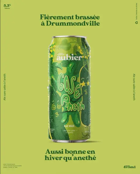 A can of Aubier dill gose