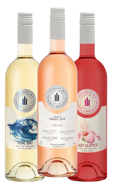 Three bottles of Avondale Sky wine