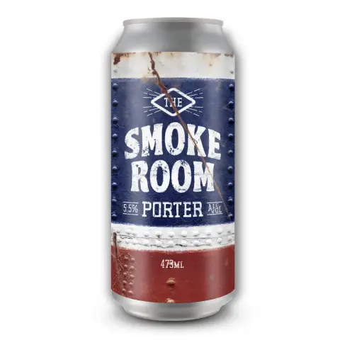 Smokeroom Porter, 5.5%, in a 473 mL can