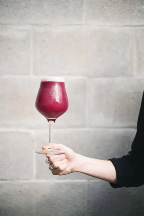 A glass of Bannerman fruited sour