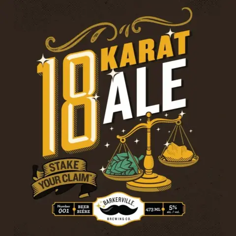 Barkerville 18 Karat Ale label