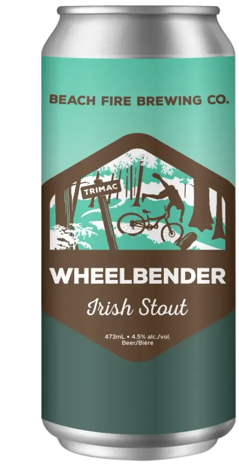 Can of Beach Fire WheelBender Stout