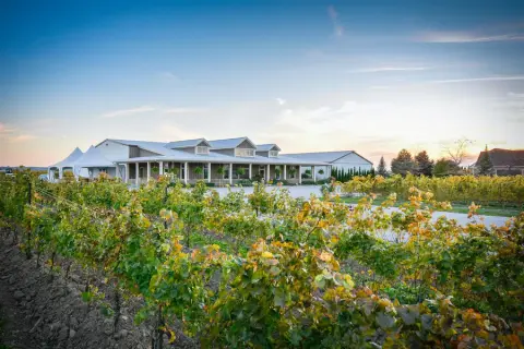 Pond view at Bella Terra Vineyards