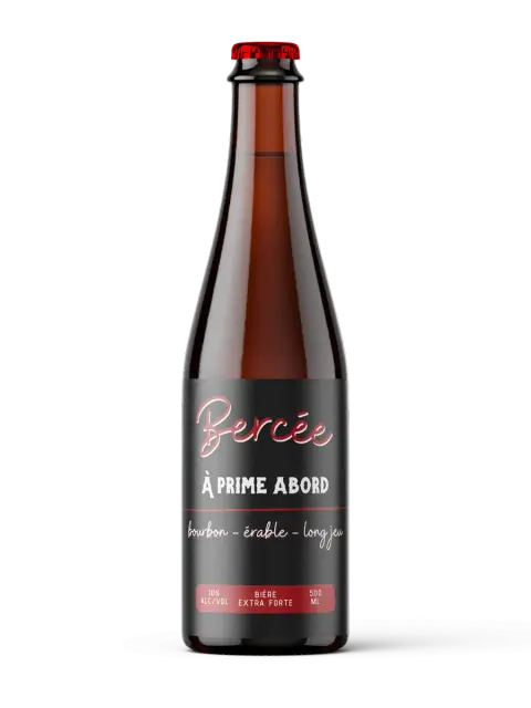 Bottle of Bercée barrel-aged beer