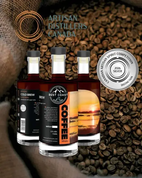 Best Coast Coffee Whisky Silver Award