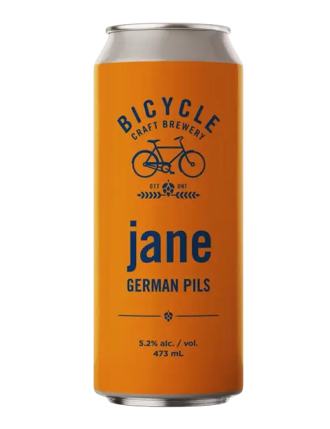 Bicycle Craft Brewery jane German Pils can
