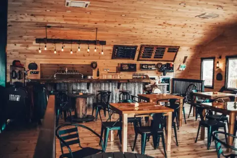 Big Axe Brewery taproom in Nackawic