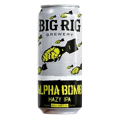 Big Rig Alpha Bomb Hazy IPA can