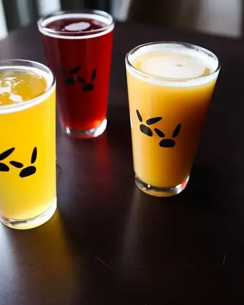 Bitter Sisters house beers including Uncle Philsner pilsner