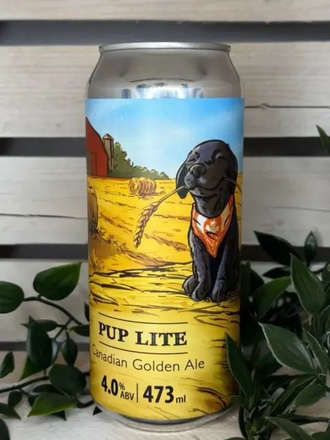 Black Lab Pup Lite Golden Ale can