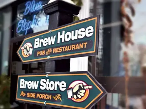 The Blue Elephant pub, patio and brewery