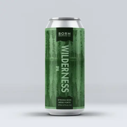 A can of Born Wilderness West Coast IPA