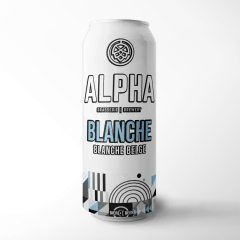 Can of Brasserie Alpha Belgian white