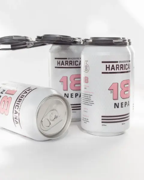 Cans of Brasserie Harricana 18 NEPA