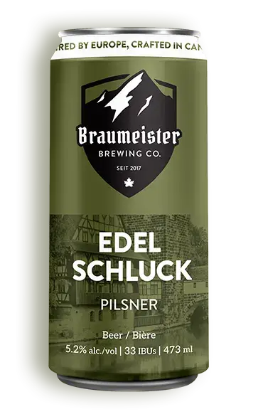 A can of Braumeister Edel Schluck Pilsner