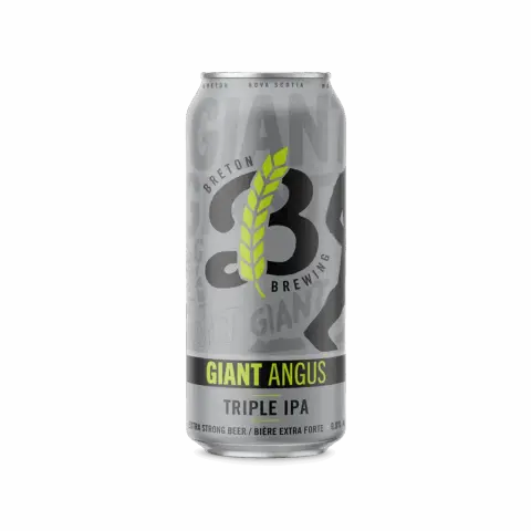 A 473 ml can of Breton Brewing Giant Angus Triple IPA