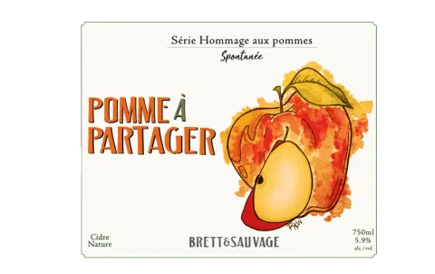 Pomme à Partager cider bottle from Brett & Sauvage