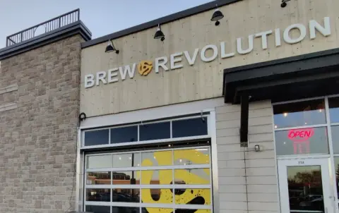 Outside the Brew Revolution taproom in Stittsville