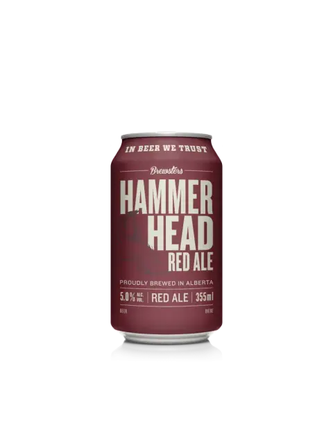 Brewsters Hammerhead Red Ale can