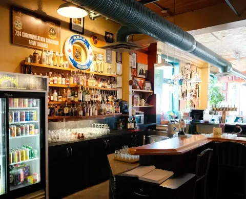 The Bushwakker bar with its take-home cooler