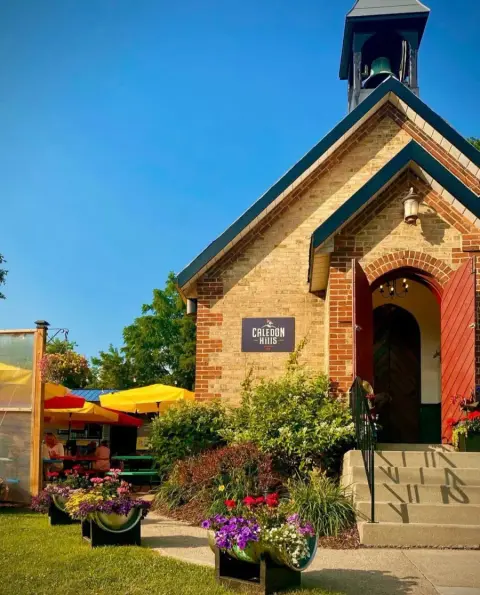 The Caledon Hills brewpub in the old St. Albans church in Palgrave