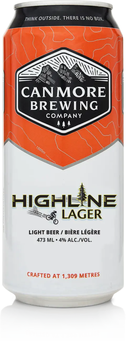 A can of Canmore Brewing Highline Lager