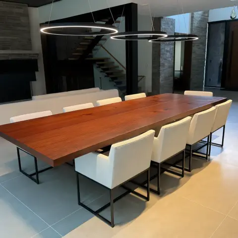 background imaging of a dining table for informaton strip
