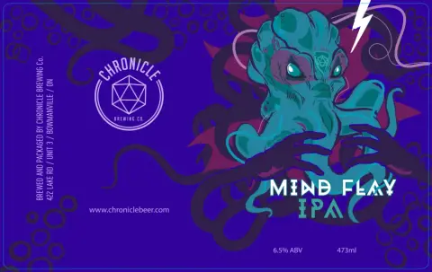Mind Flay IPA can from Chronicle Brewing
