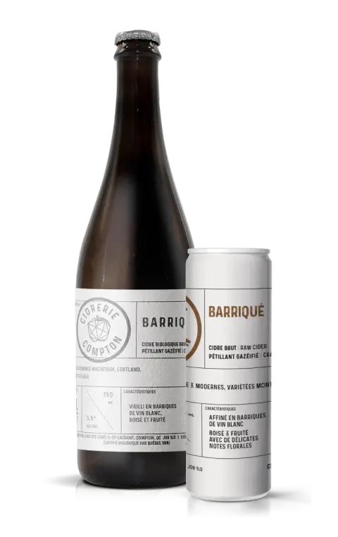 Cidrerie Compton Barriqué cider bottle