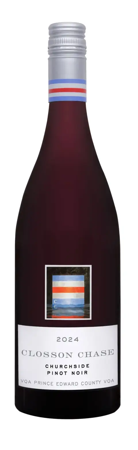 A bottle of Closson Chase Churchside Pinot Noir