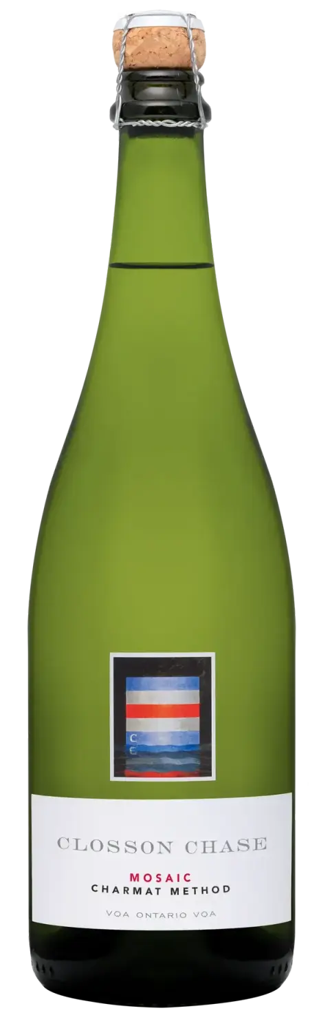 A bottle of Closson Chase Mosaic sparkling wine