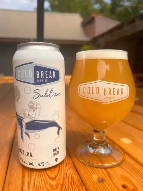 Sublime Hazy IPA can and glass