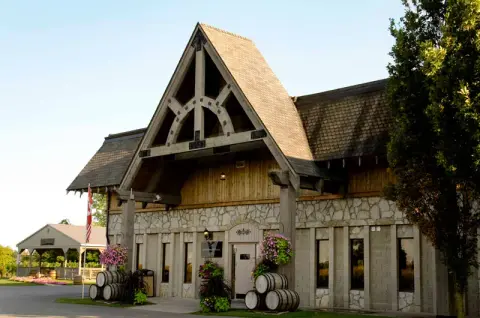 The front of the Colio winery in Harrow