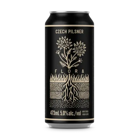 Copper Bottom Flora Czech pilsner can