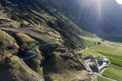 Aerial view of the K-Vista vineyard