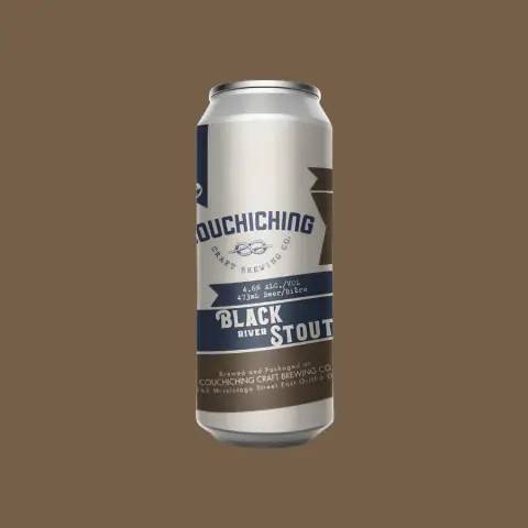 Couchiching Craft Brewing Black River Stout can