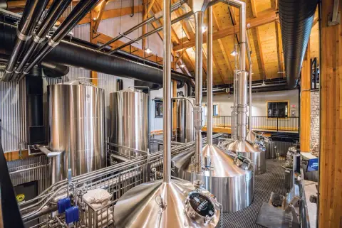 Cowbell Brewing brewhouse in Blyth