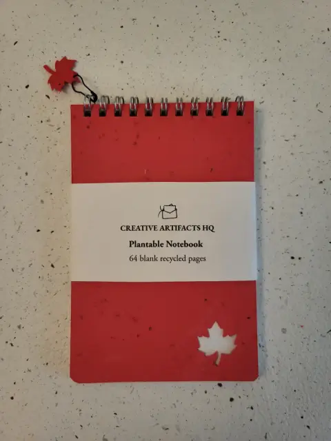 Plantable Reporter Notepad | Maple Leaf