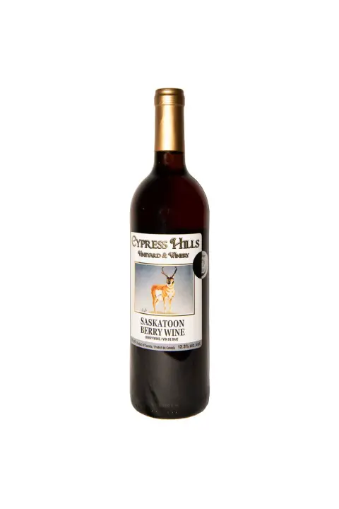 Cypress Hills Winery Saskatoon berry wine
