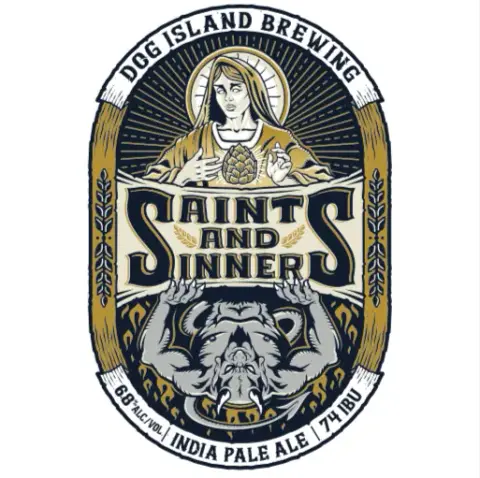 Saints & Sinners IPA cans and glass