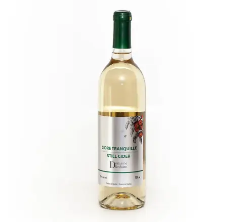 Bottle of Domaine de Dunham still cider