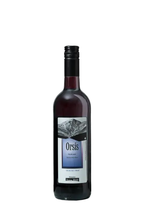 Bottle of Orsis cassis wine