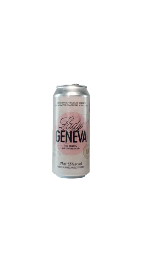 Domaine RITT Lady Geneva rosé sparkling cider, 473 ml